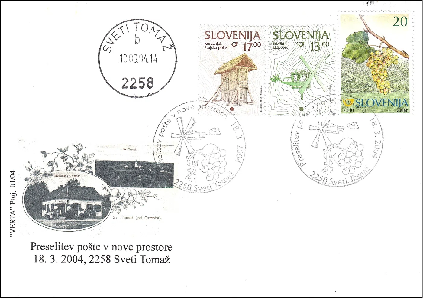 PRESELITEV POŠTE 2258 SVETI TOMAŽ V NOVE PROSTORE